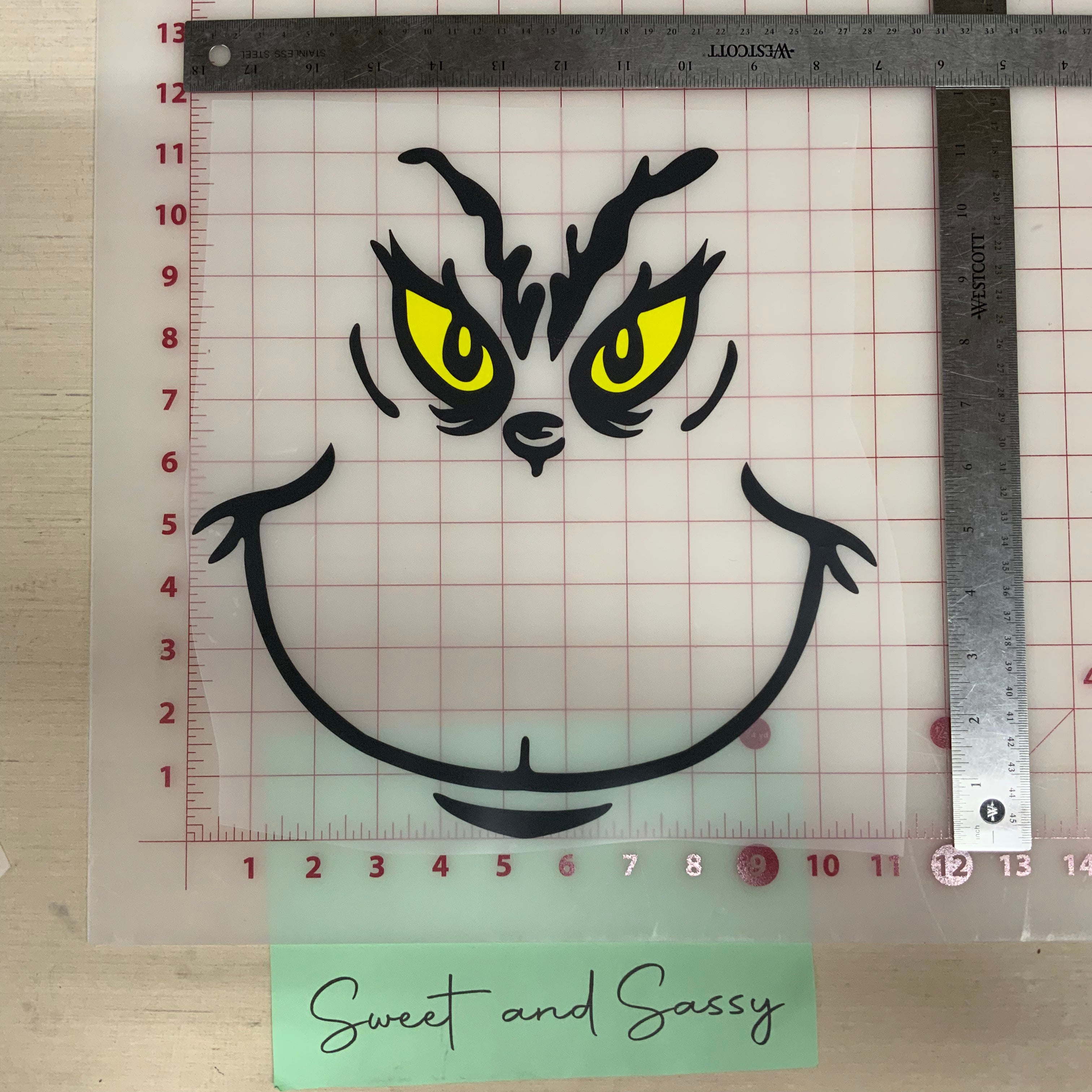 Grinch Face, Grinch Squad Design, Christmas Design - DTF heat transfer