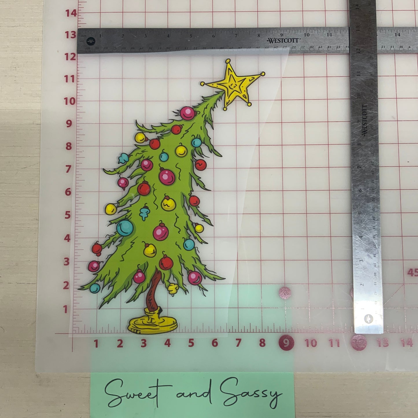 Grinch Tree DTF Transfer Design