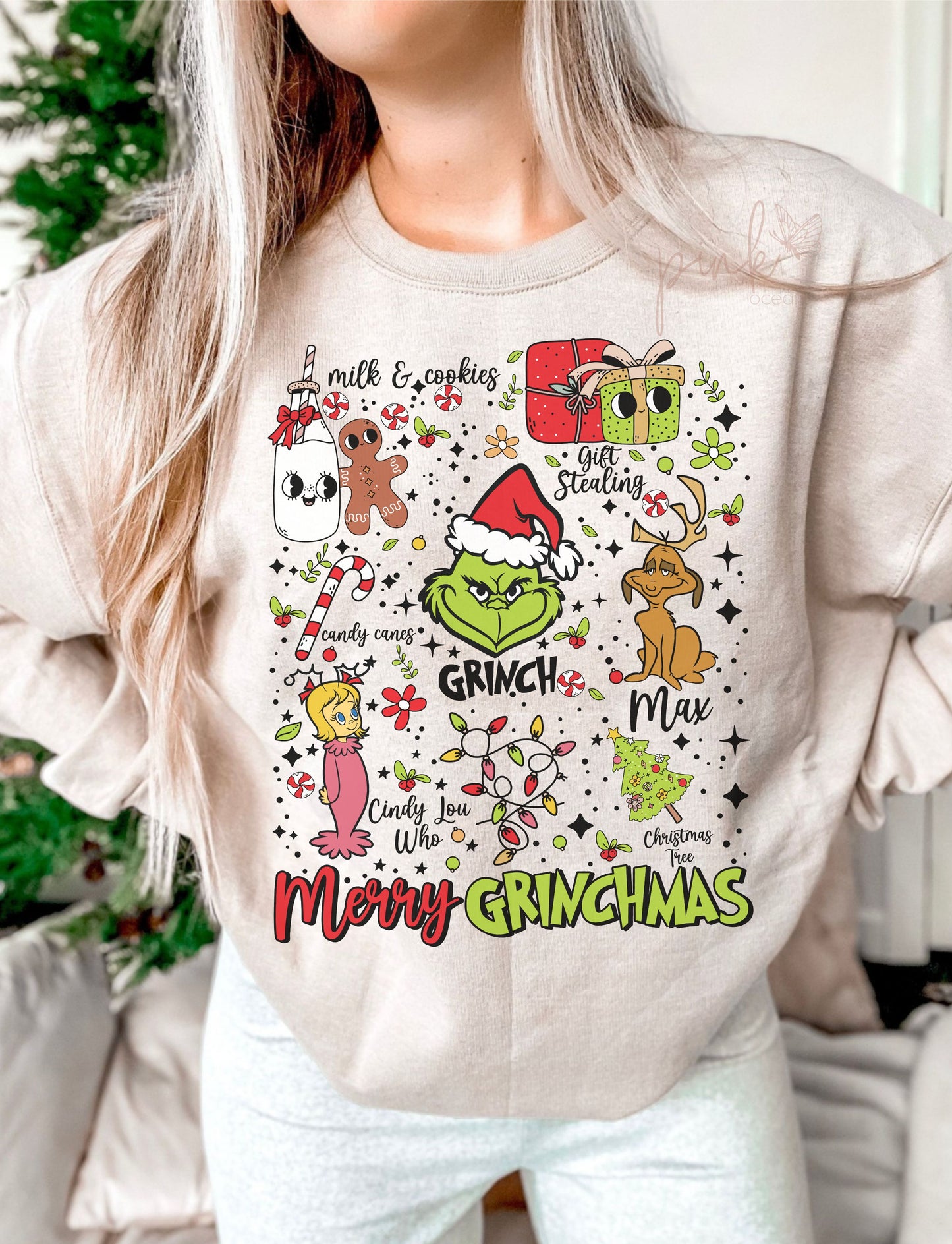 Merry Grinchmas Artwork DTF Transfer Design