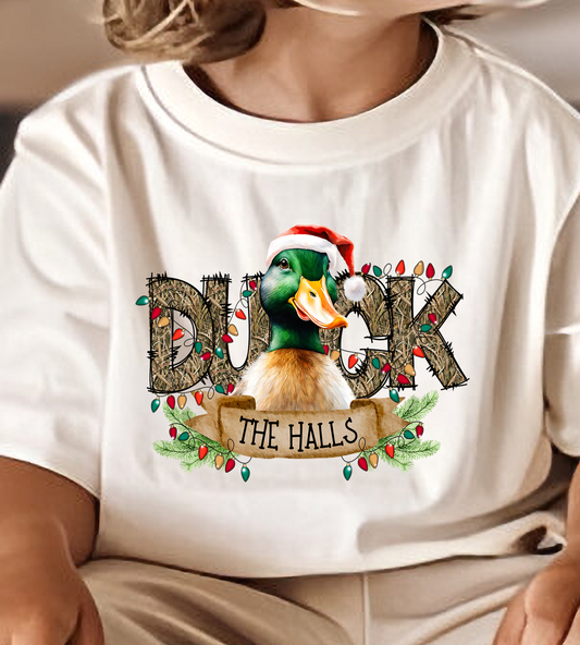 Duck the Halls DTF Transfer Design