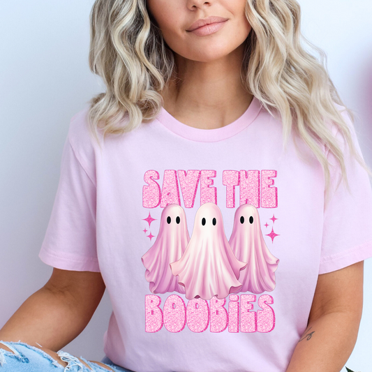 Save the Boobies DTF Transfer Design