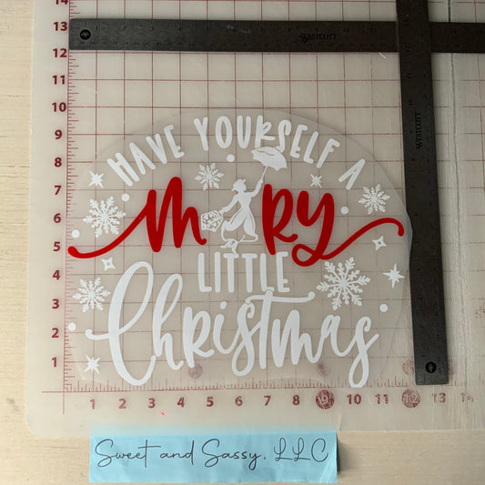 Have yourself a Mary (Poppins) Little Christmas DTF Transfer Design