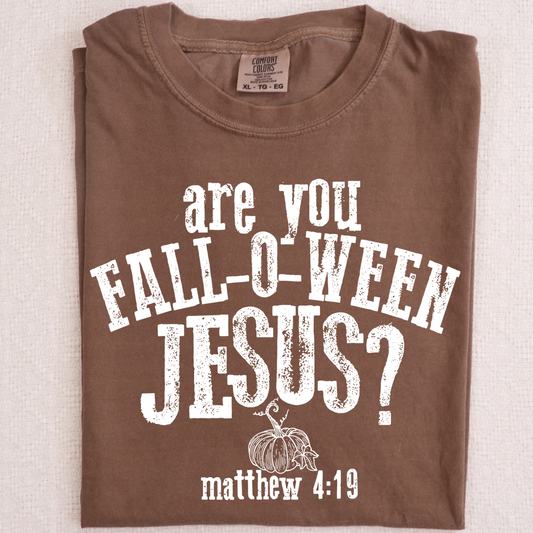 Are you fall-o-ween Jesus DTF Transfer Design