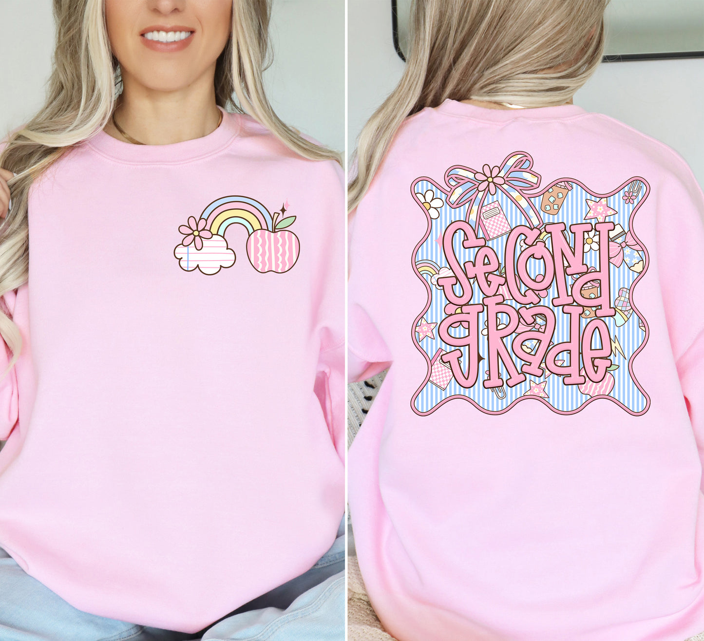 Seersucker Grade Framed DTF Transfer Design includes pocket