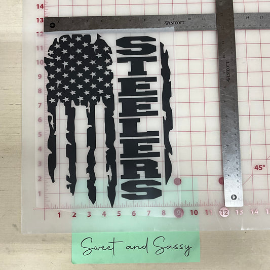 Steelers Flag DTF Transfer Design