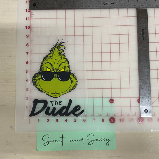 "Grinch The Dude" DTF Transfer Design