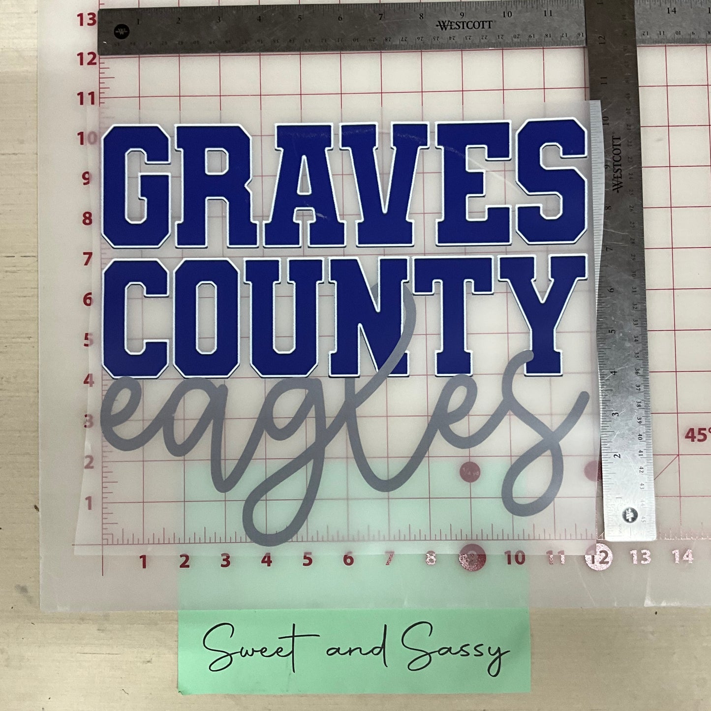 Graves County Eagles DTF Transfer Design