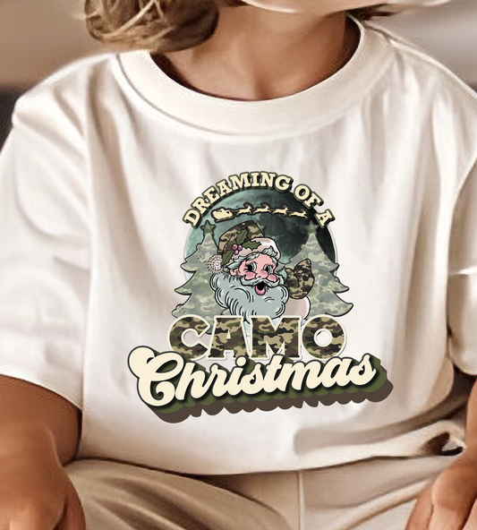 Camo Christmas DTF Transfer Design