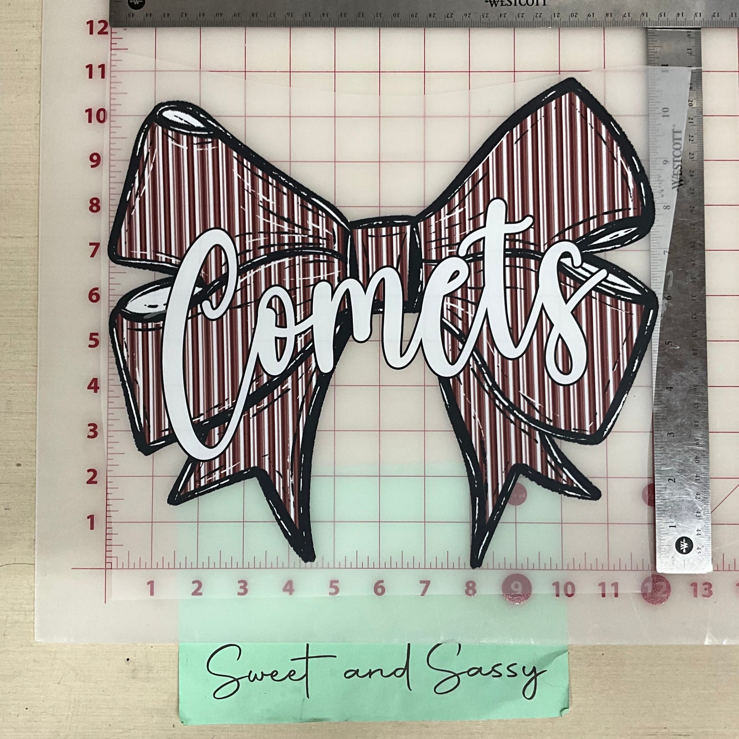 Prepster Bow School Mascot DTF Transfer Design