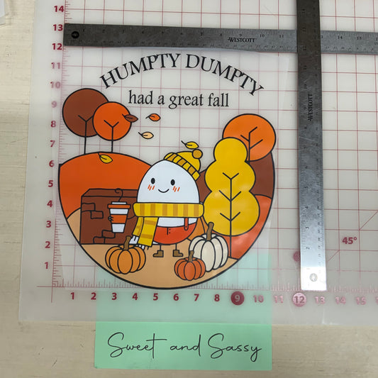 Humpty Dumpty had a great Fall DTF Transfer Design