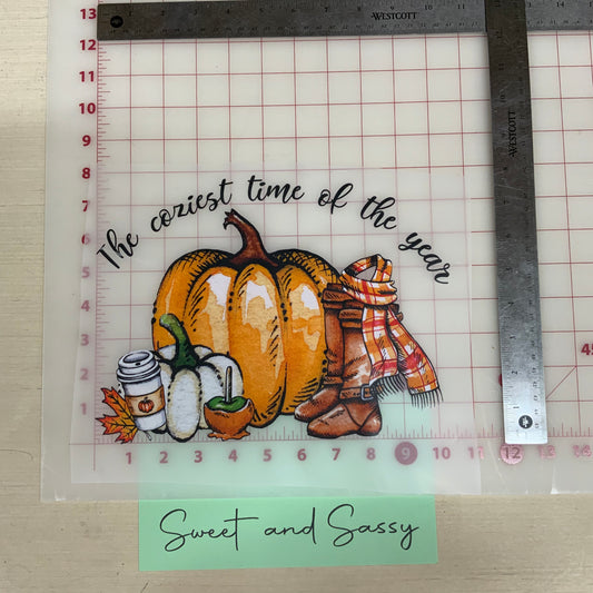 Coziest time of the year DTF Transfer Design