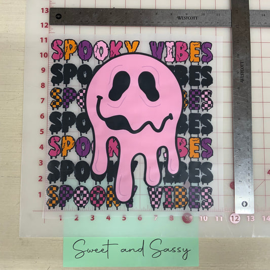 Spooky Vibes DTF Transfer Design
