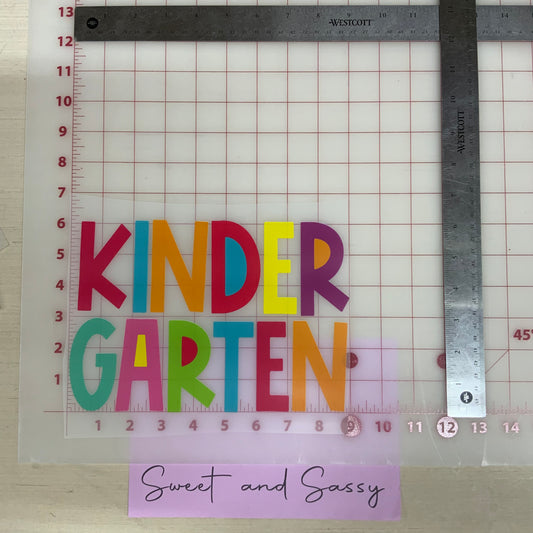 Kindergarten bright DTF Transfer Design