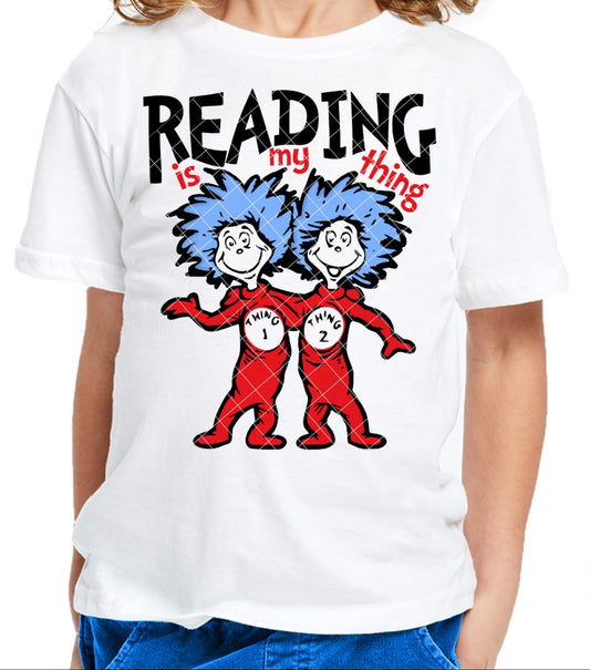 Reading is my thing DTF Transfer Design KPI