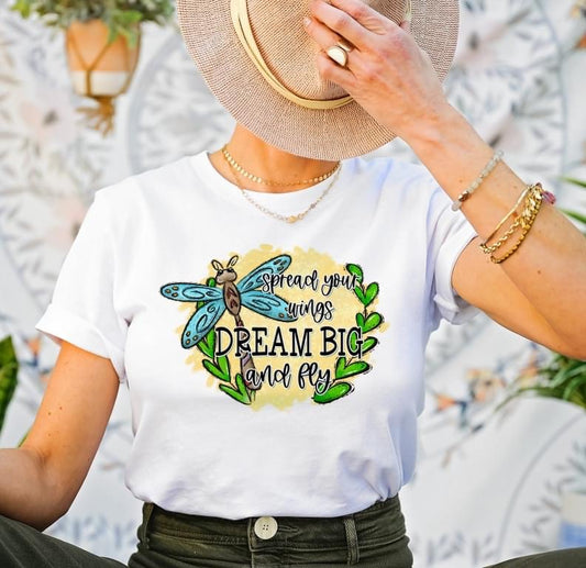 Spread your wings, Dream big, and Fly DTF Transfer Design