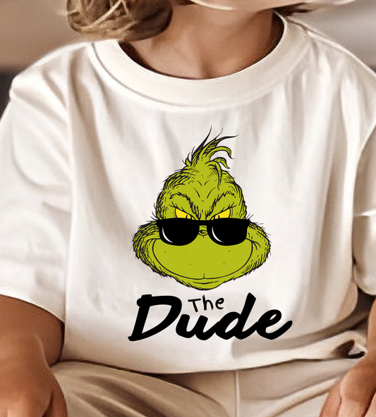 The Dude Grinch DTF Transfer Design