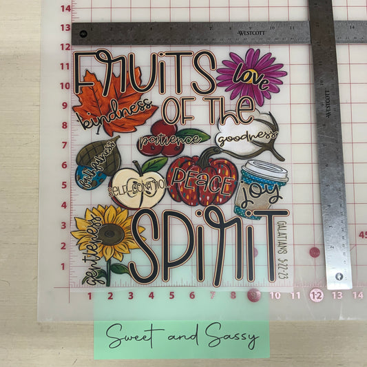Fruits of the Spirit DTF Transfer Design