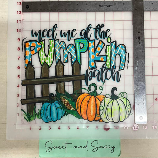 Meet me at the Pumpkin Patch DTF Transfer Design