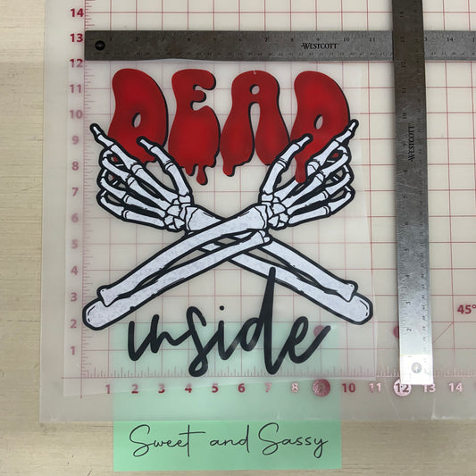 Dead inside DTF Transfer Design