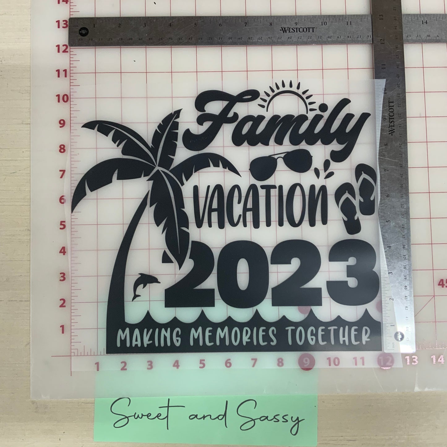 "Family Vacation" DTF Transfer Design