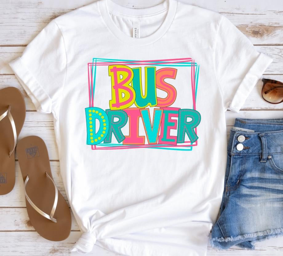 “bus Driver” Dtf Transfer Design – Sweet And Sassy Store