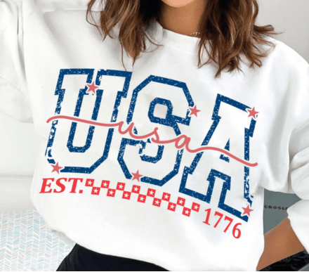 USA est 1776 4th of July DTF Transfer Design