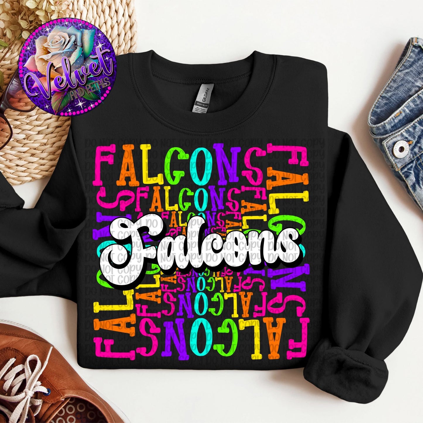 School Mascot Colorful DTF Transfer Design