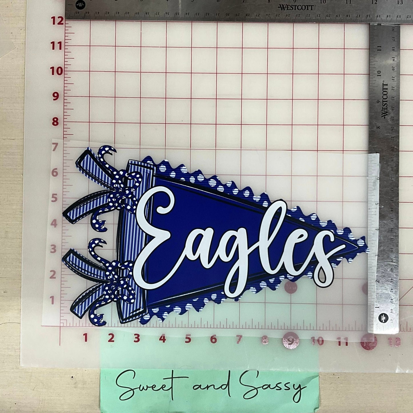 Prepster Pennant School Mascot DTF Transfer Design