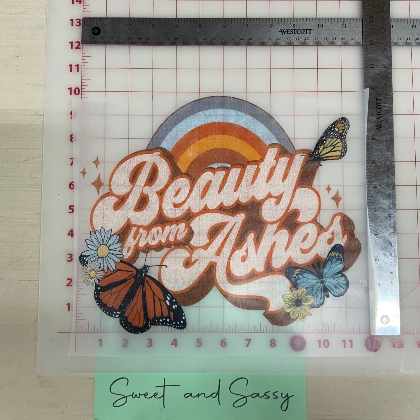 Beauty from ashes DTF Transfer Design