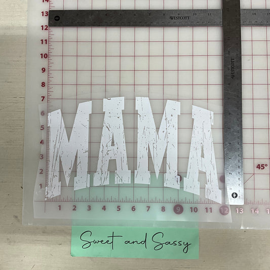 MAMA white DTF Transfer Design