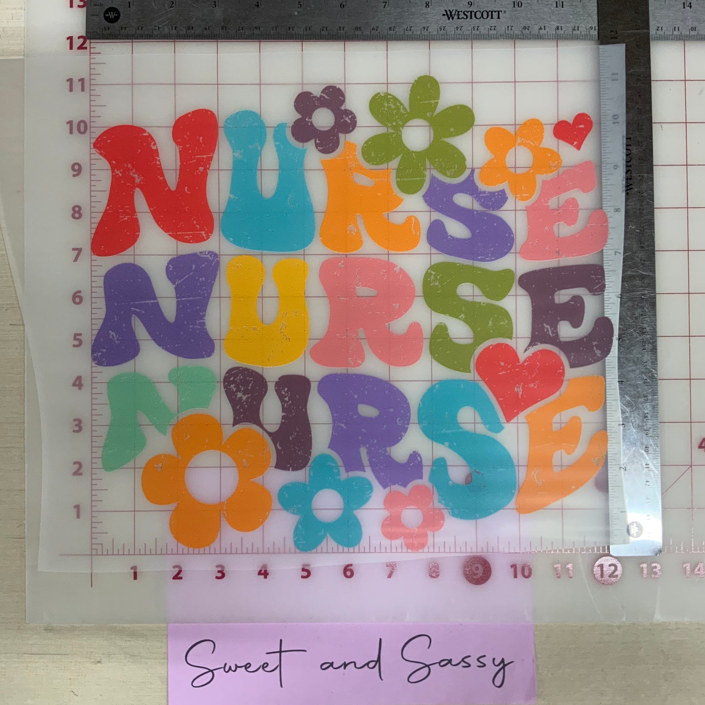 "Nurse nurse nurse" DTF Transfer Design