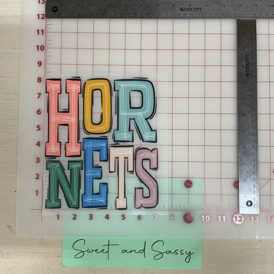 Hornets Boho DTF Transfer Design
