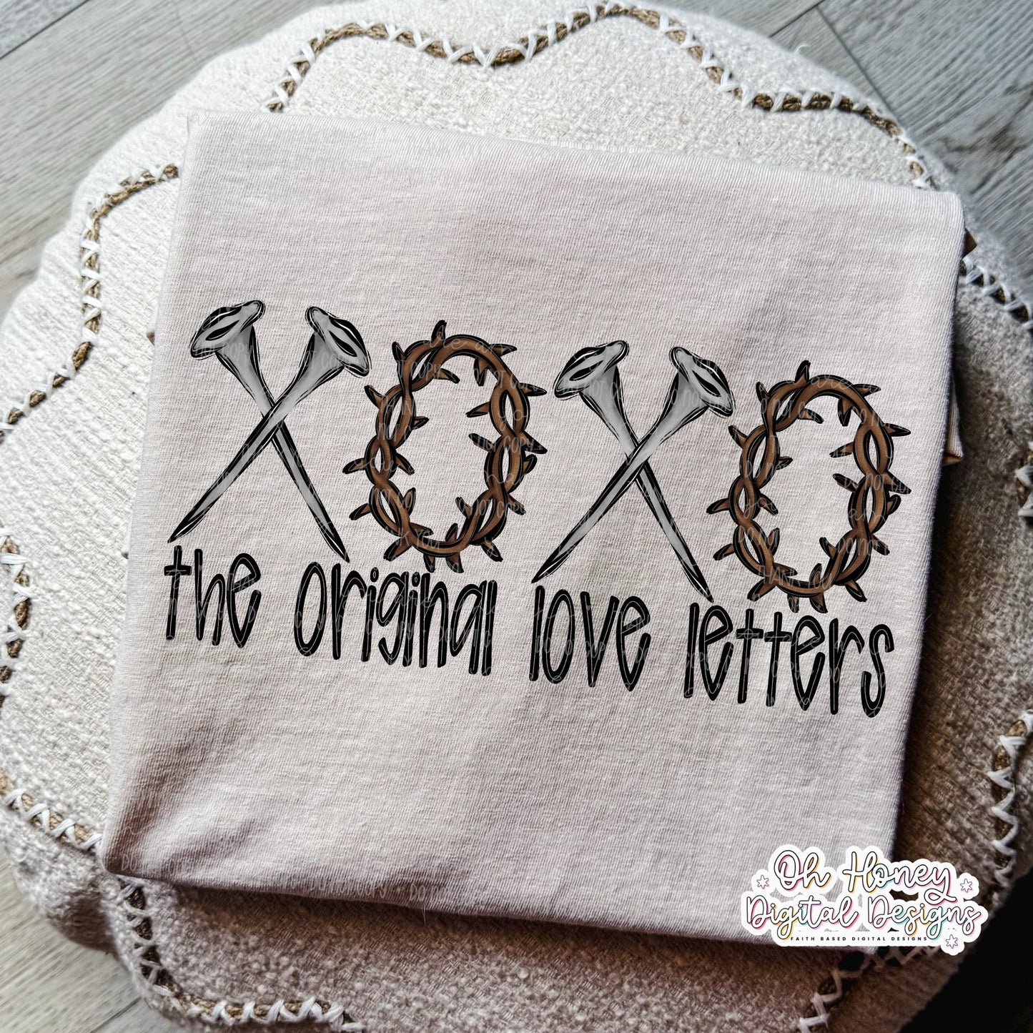XOXO the original love letters DTF Transfer Design