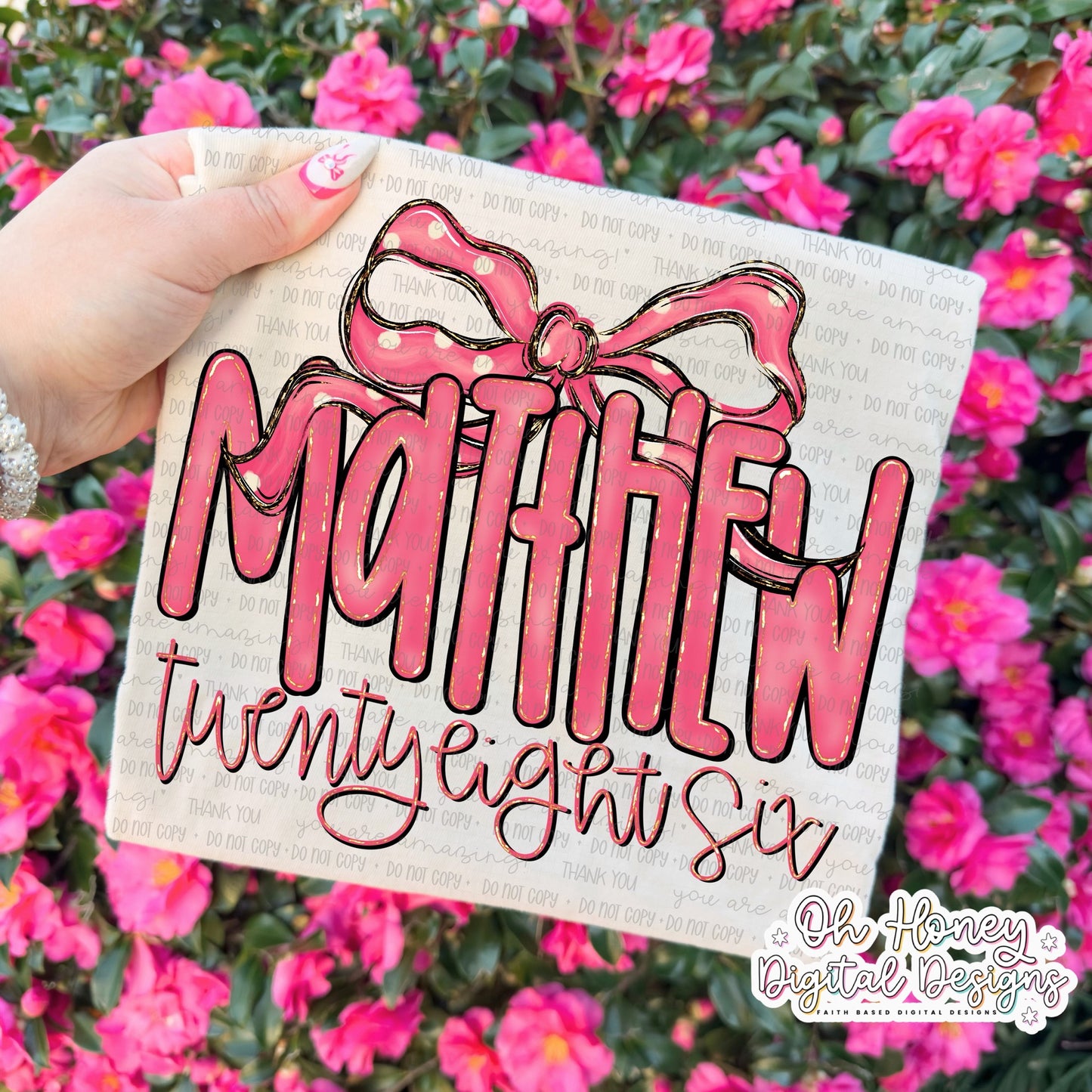 Matthew twenty eight six DTF Transfer Design