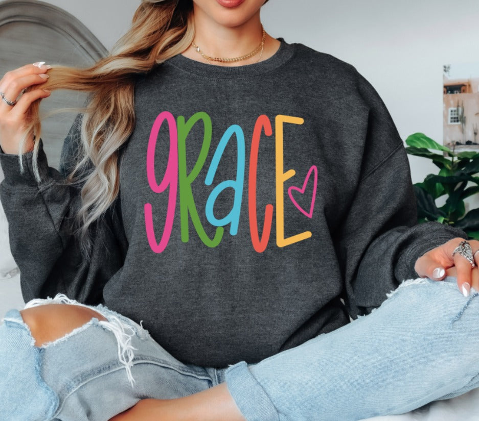 Grace lettering bright DTF Transfer Design