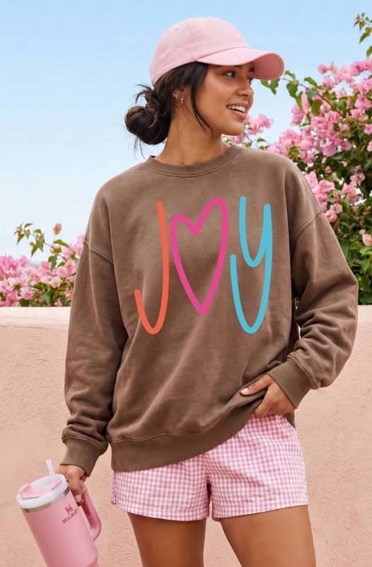 Joy lettering bright DTF Transfer Design