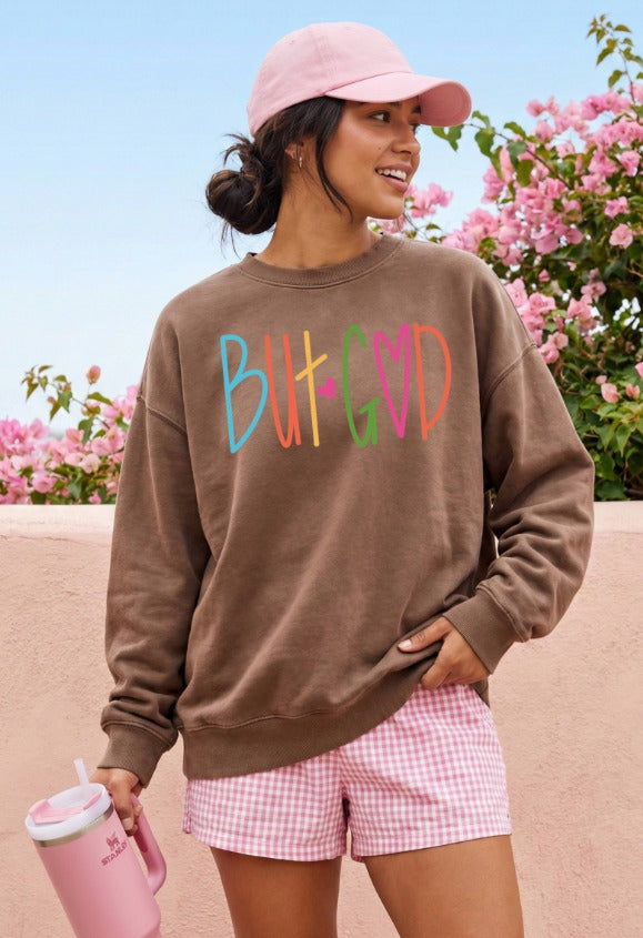 But God lettering bright DTF Transfer Design