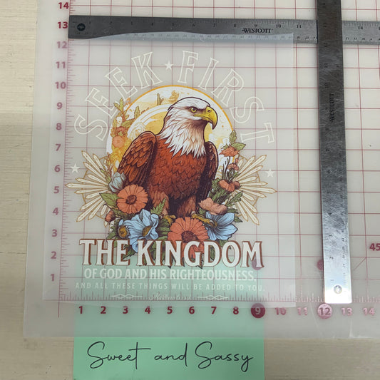 Seek first the Kingdom DTF Transfer Design