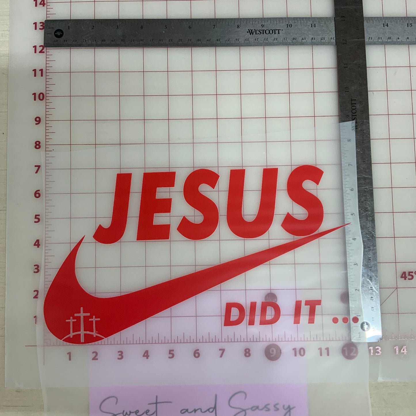 Jesus did it DTF Transfer Design