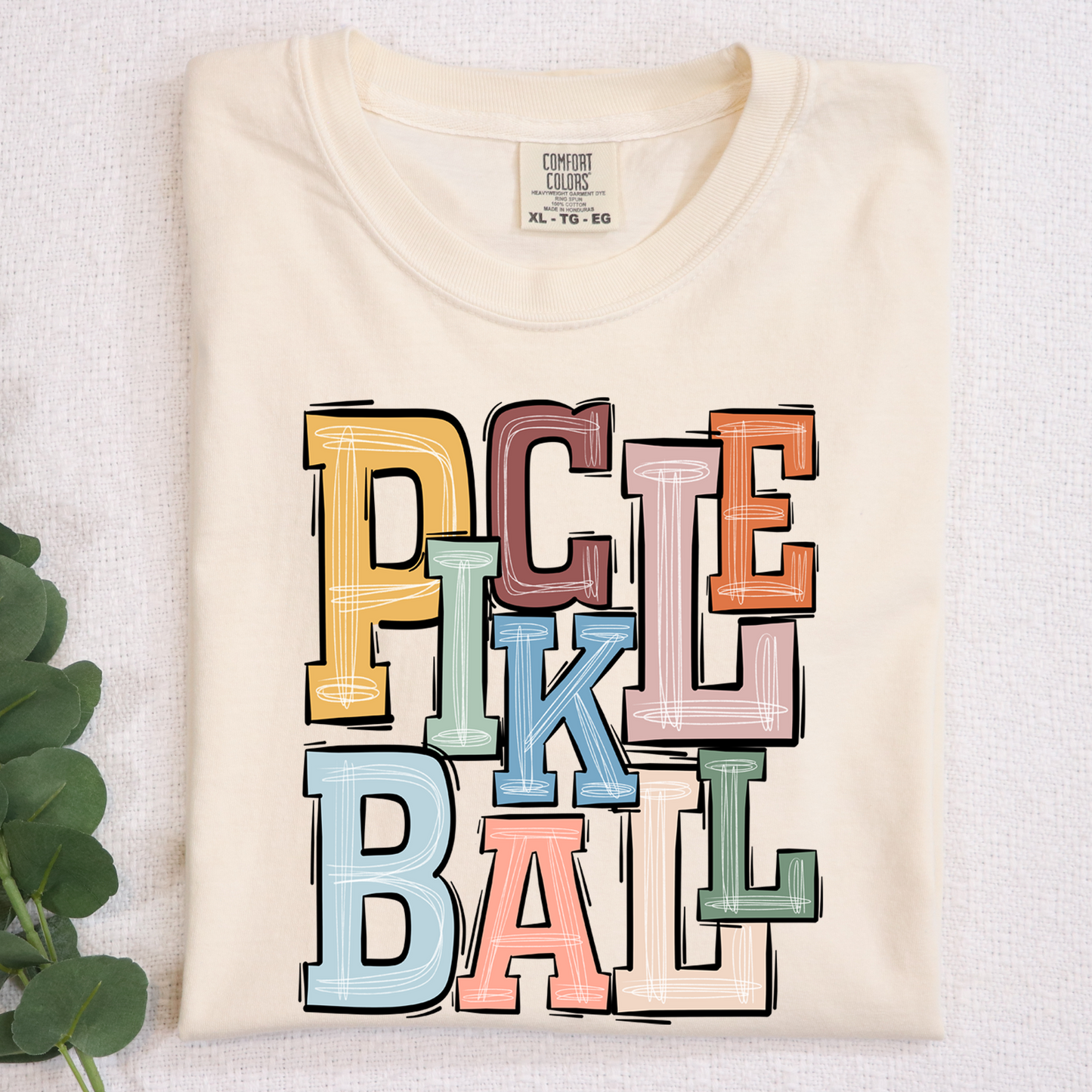 Boho Pickleball DTF Transfer Design