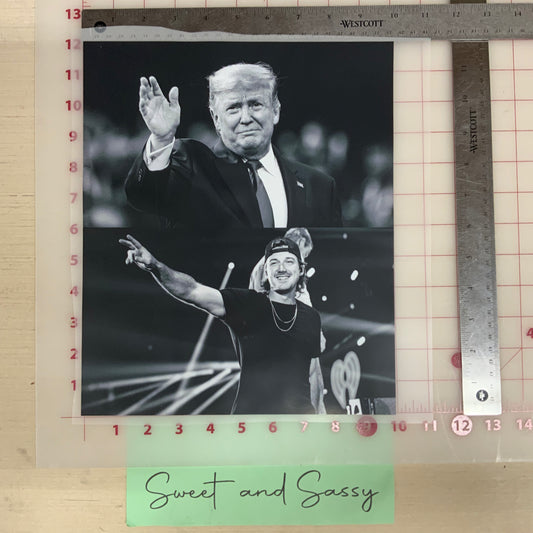 Donald and Morgan DTF Transfer Design