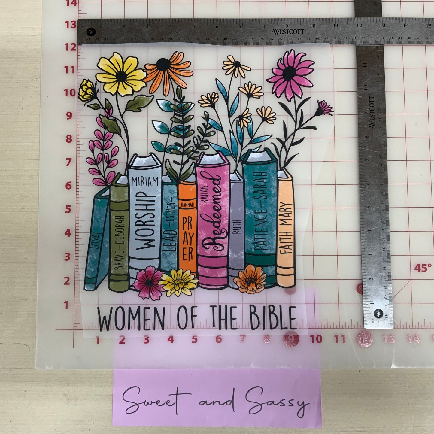 Women of the Bible DTF Transfer Design