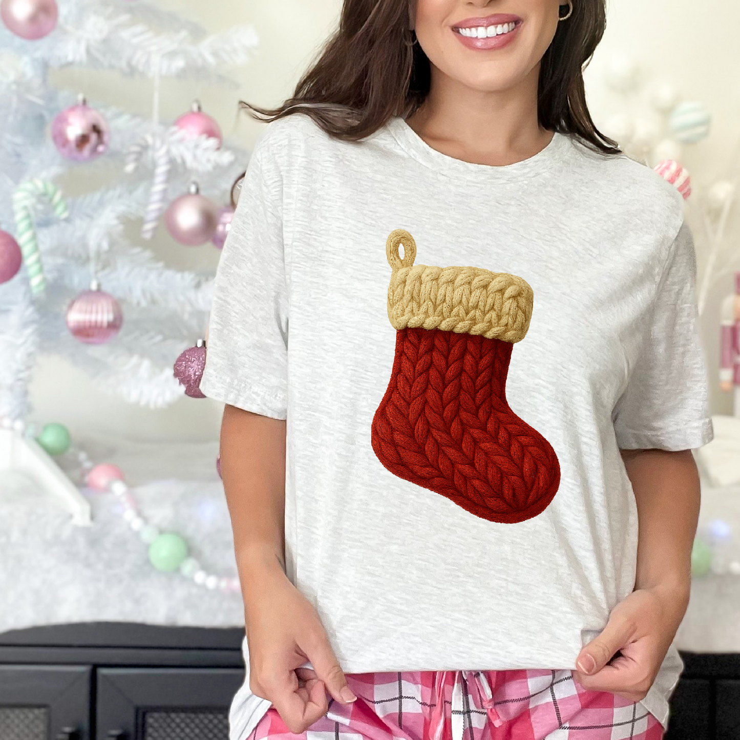 yarn stocking  DTF Transfer Design