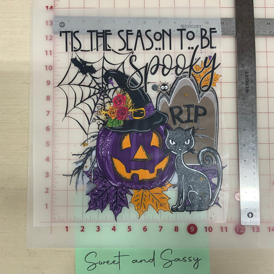 Tis the Season to be Spooky DTF Transfer Design