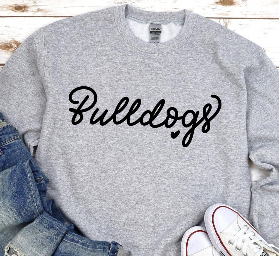 Bulldogs Cursive DTF Transfer Design