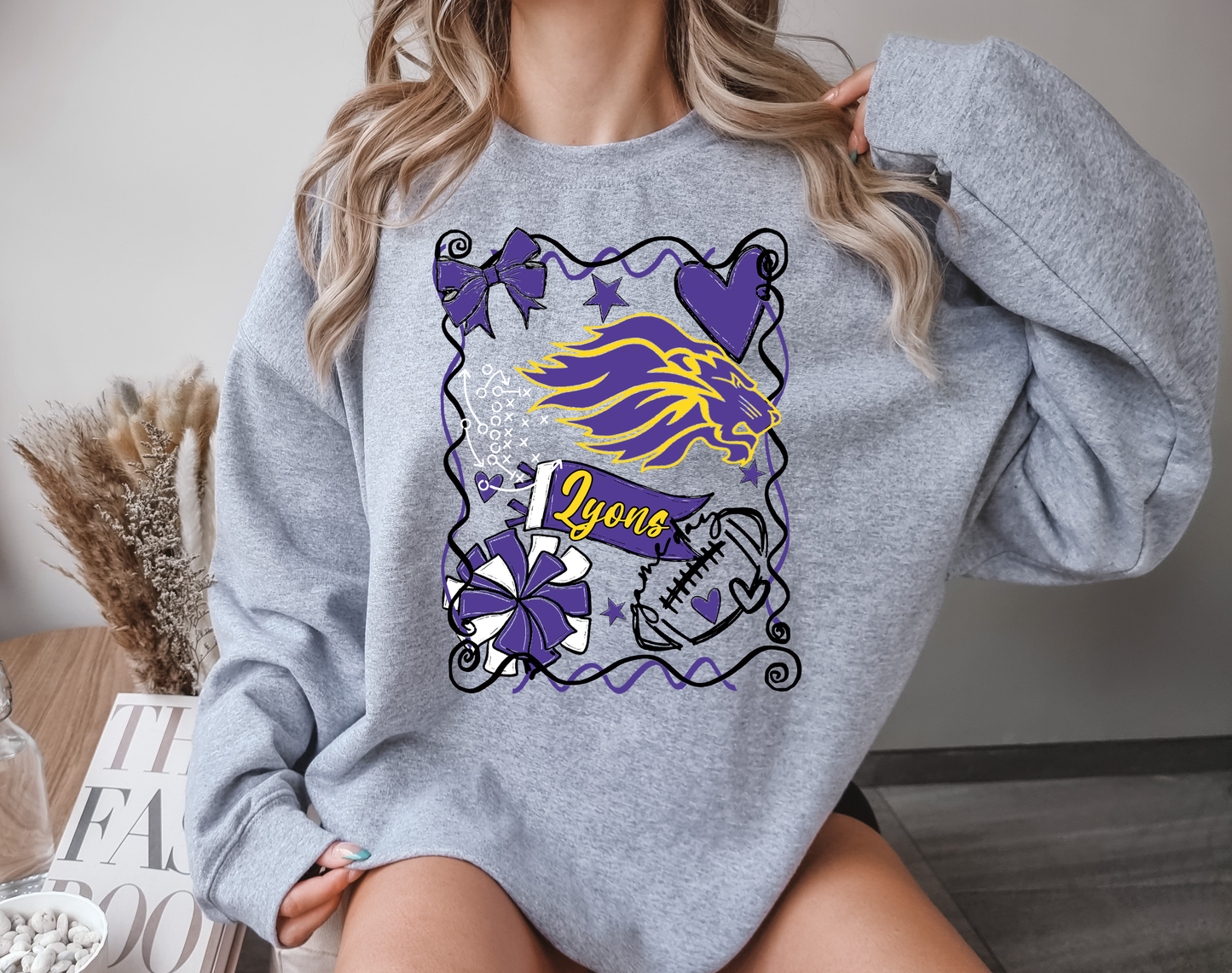 Football Mascot Collage DTF Transfer Design