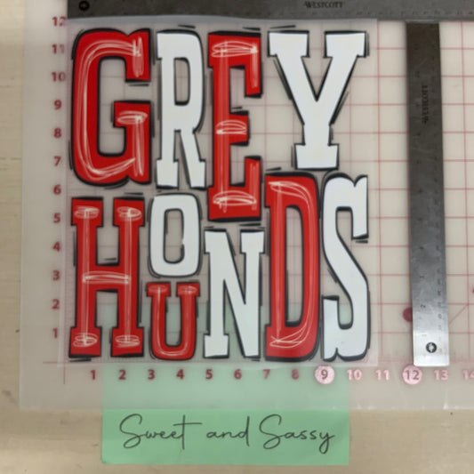 Greyhounds Boho DTF Transfer Design