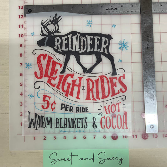 Sleigh Rides  DTF Transfer Design