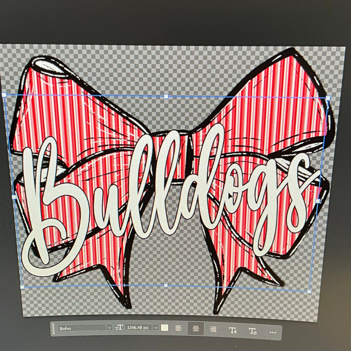 Prepster Bow School Mascot DTF Transfer Design