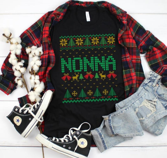 Nonna Christmas DTF Transfer Design